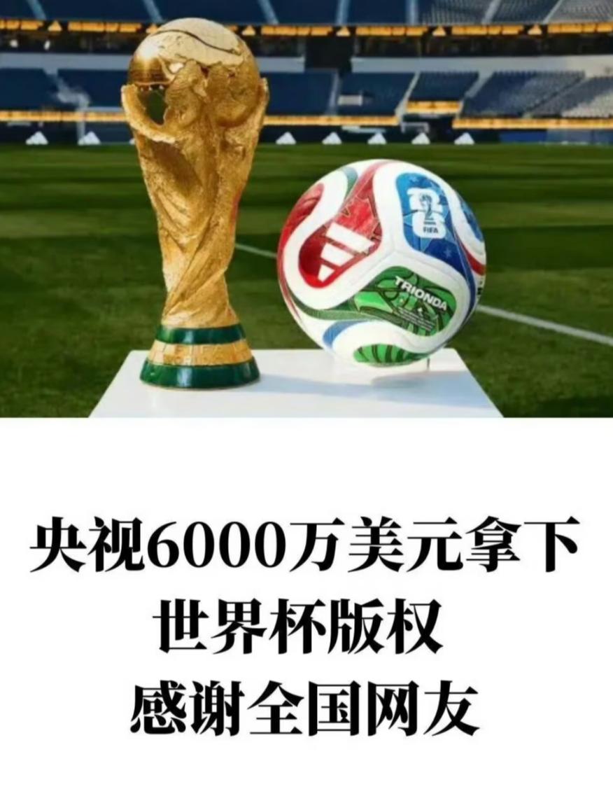 央视垄断世界杯版权20年，凭啥就是找不到第二个买家？当全网都在庆祝6000万美
