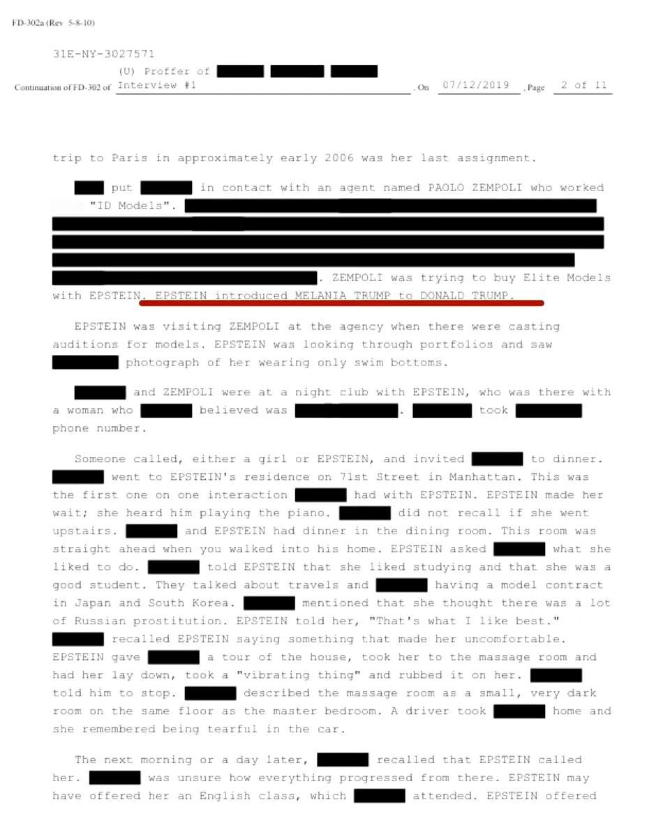 随着爱泼斯坦档案不断披露，惊天大瓜令目不暇接。根据爱泼斯坦档案，现在的美国第一夫