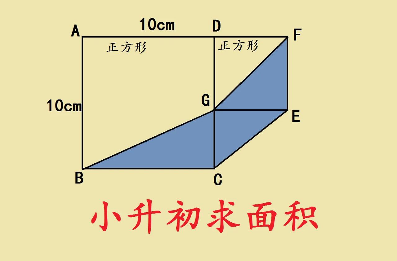 家有小升初孩子的家长看过来！几何图形求面积是小升初考试的高频考点。就像图中这道题