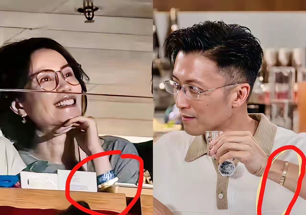 王菲去看那英演唱会时戴的手镯跟谢霆锋戴的是情侣款，而且是25年前的。​