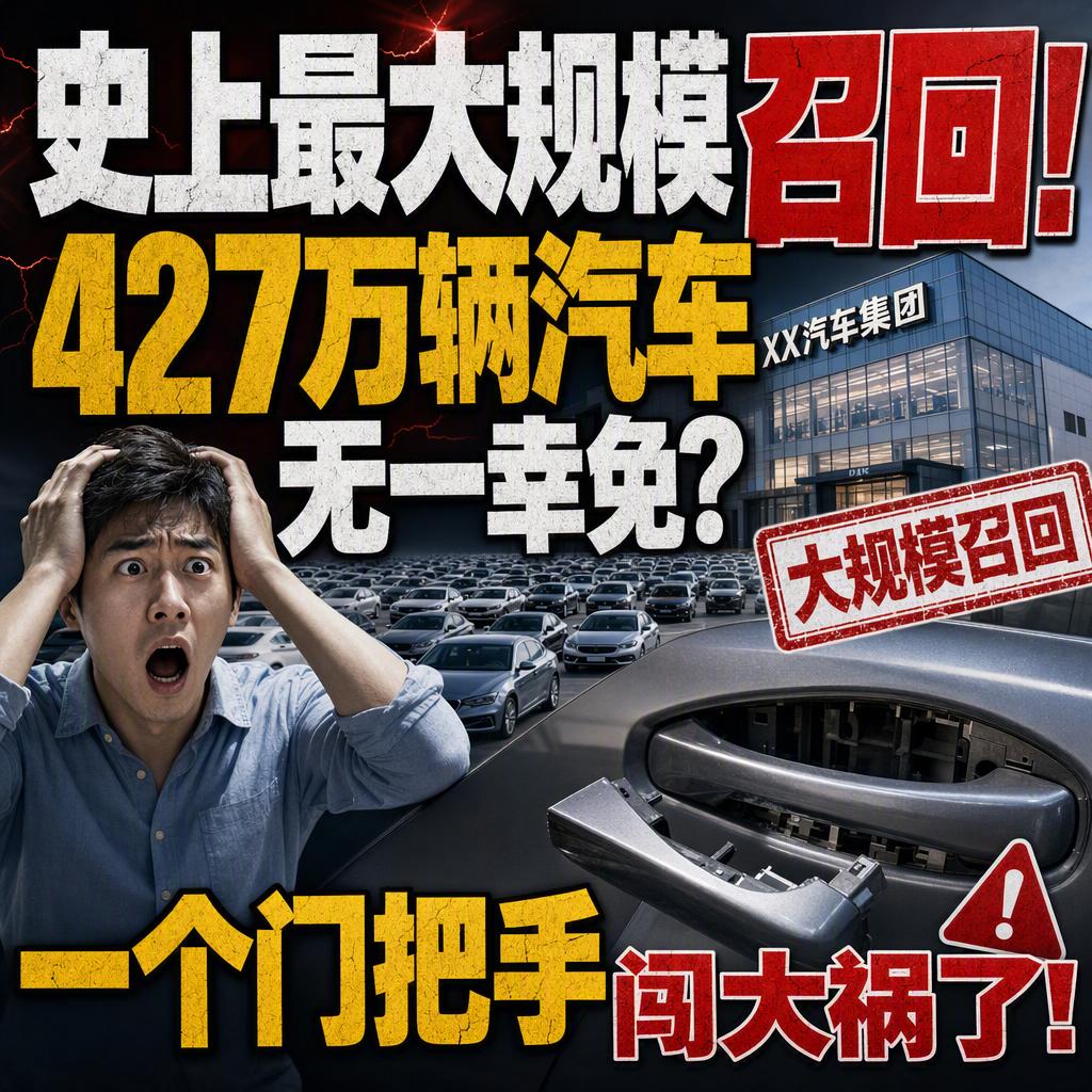 突发！一个门把手，让427.5万辆汽车集体回炉！8月21日，国家市场监督管理总