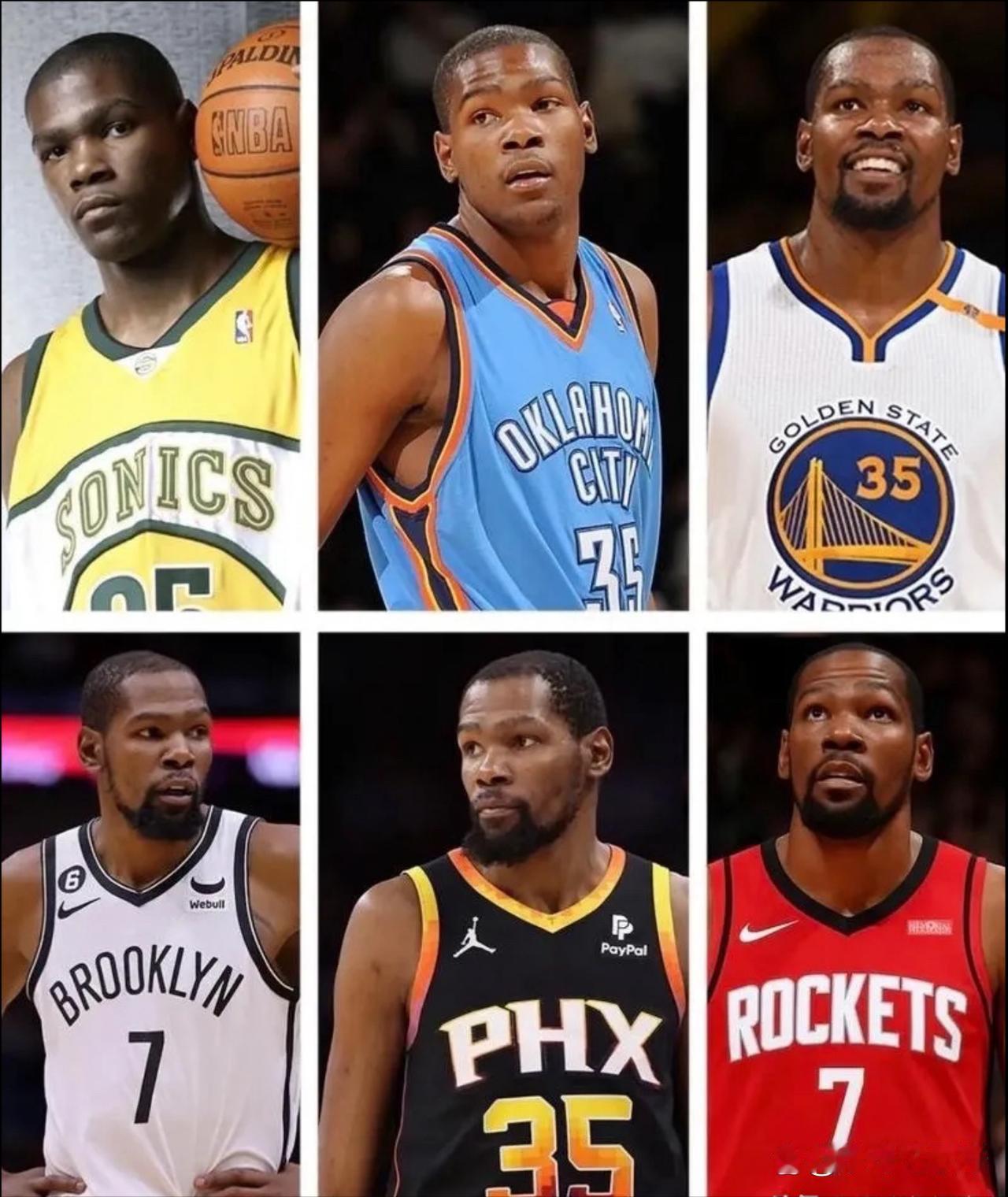 杜兰特生涯加盟的球队是最豪华的：1，勇士73胜历史第一战绩球队，西部冠军