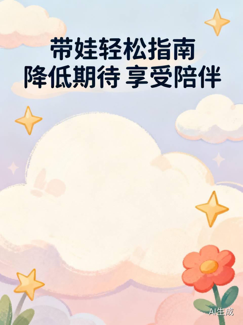 突然觉得带孩子很轻松不少家长最近都有同款感悟：放下心里给自己定的各种育儿标准