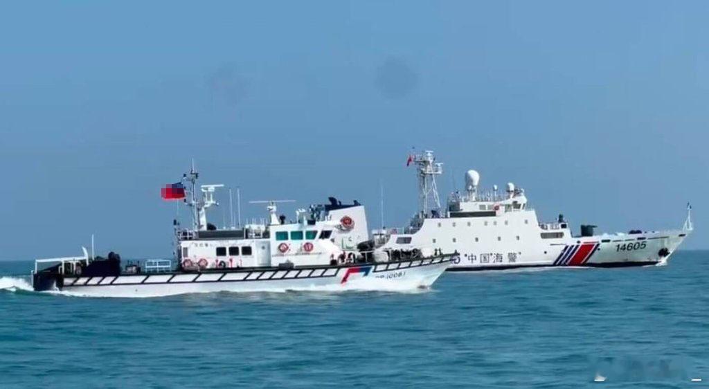 中国海警舰艇昨天和今天连续两天在金门海域巡航。