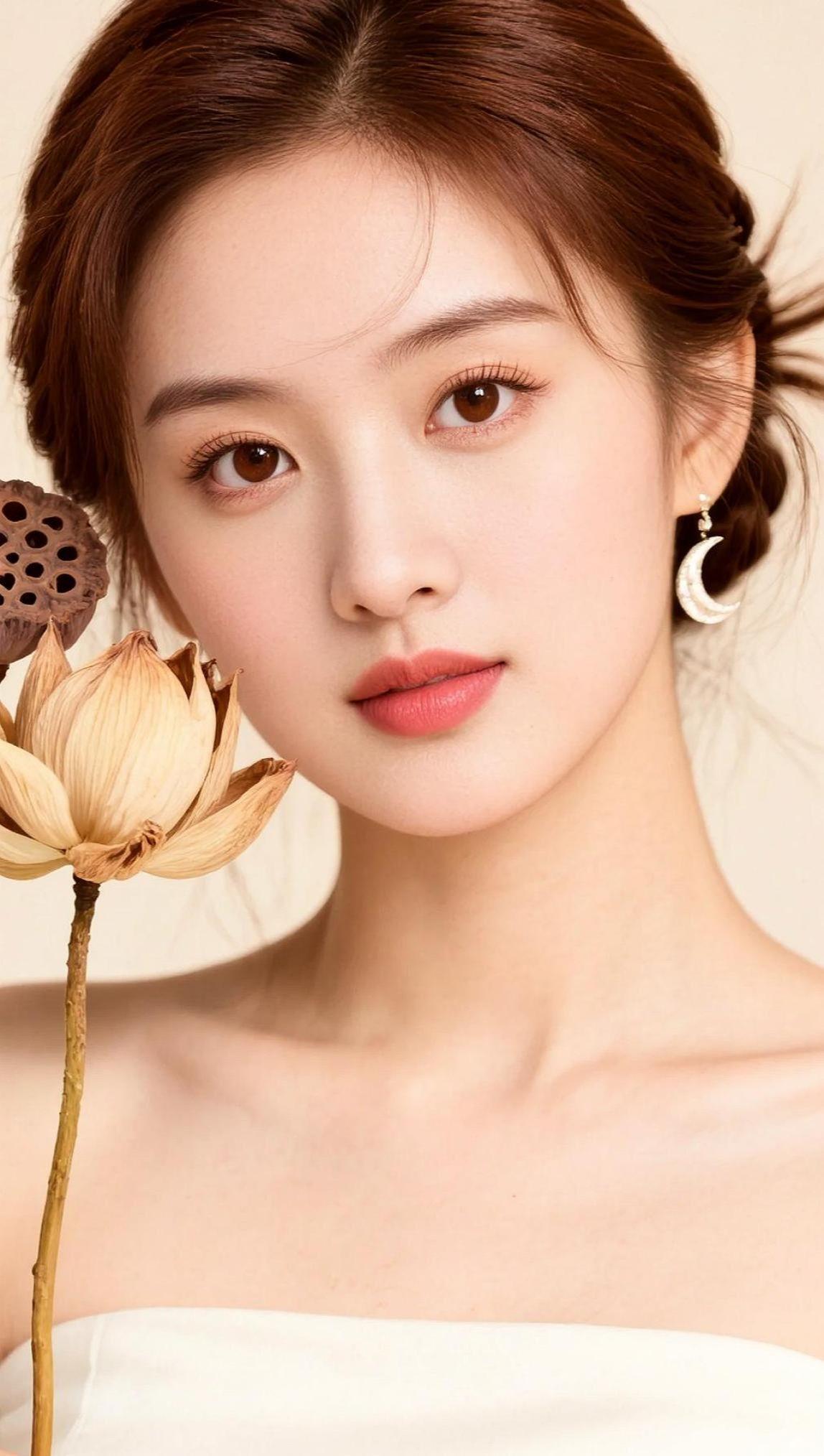 清透荷花写真抖音ai创作