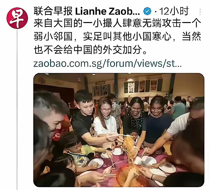 最歧视我们的就是新加坡！最近因为阿嬷的情书等，联合早报连续发了十余篇文章攻击批评