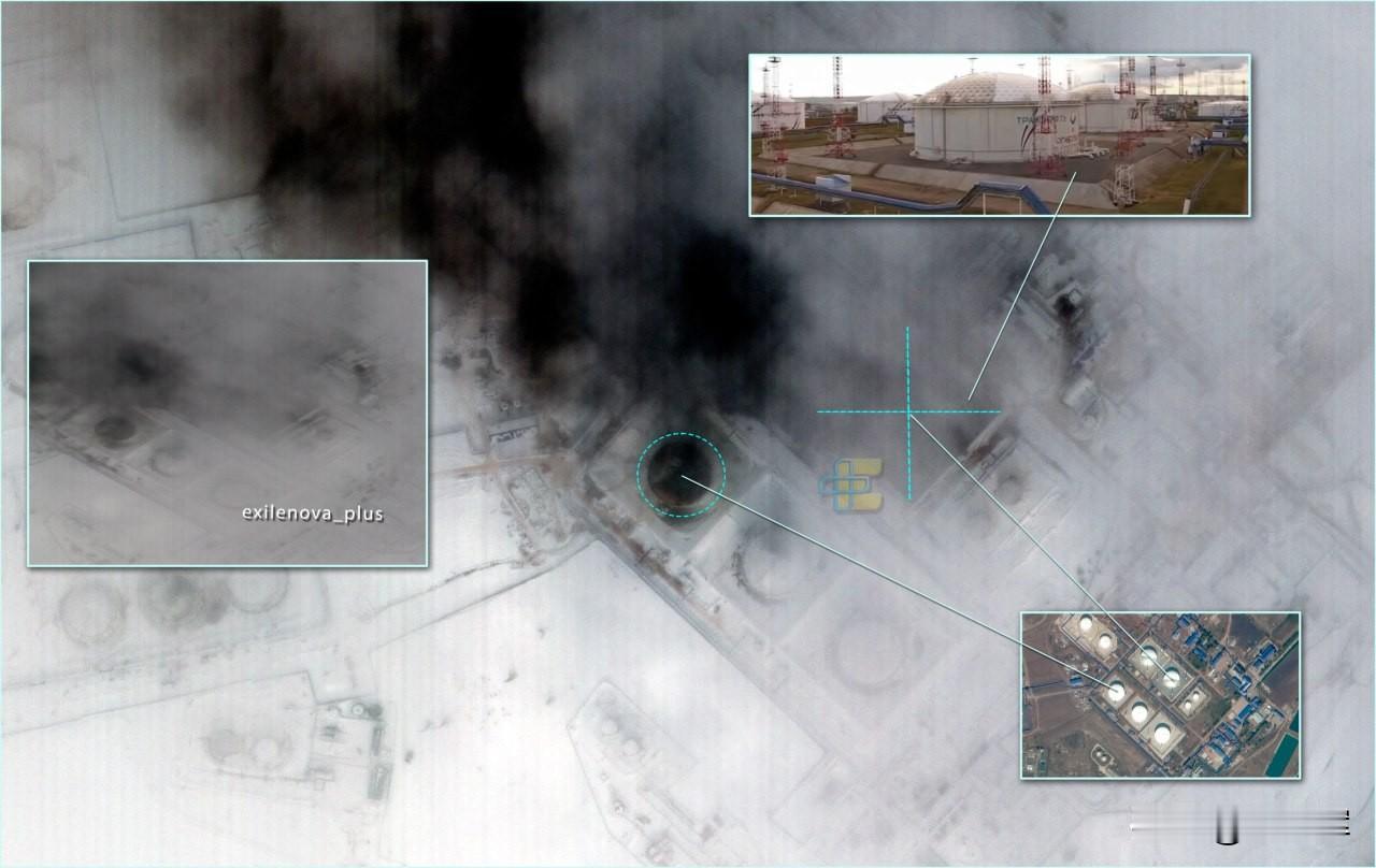 “友谊-1”输油管道的鞑靼斯坦卡莱基诺泵站已持续燃烧第三天--第一个储油