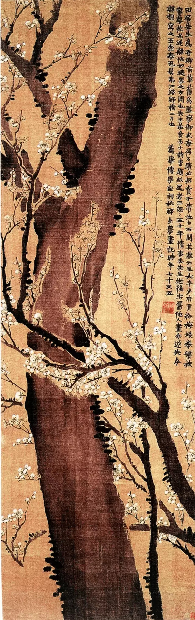 清金农《玉壶春色图》，南京博物院藏。新城事遇见艺术