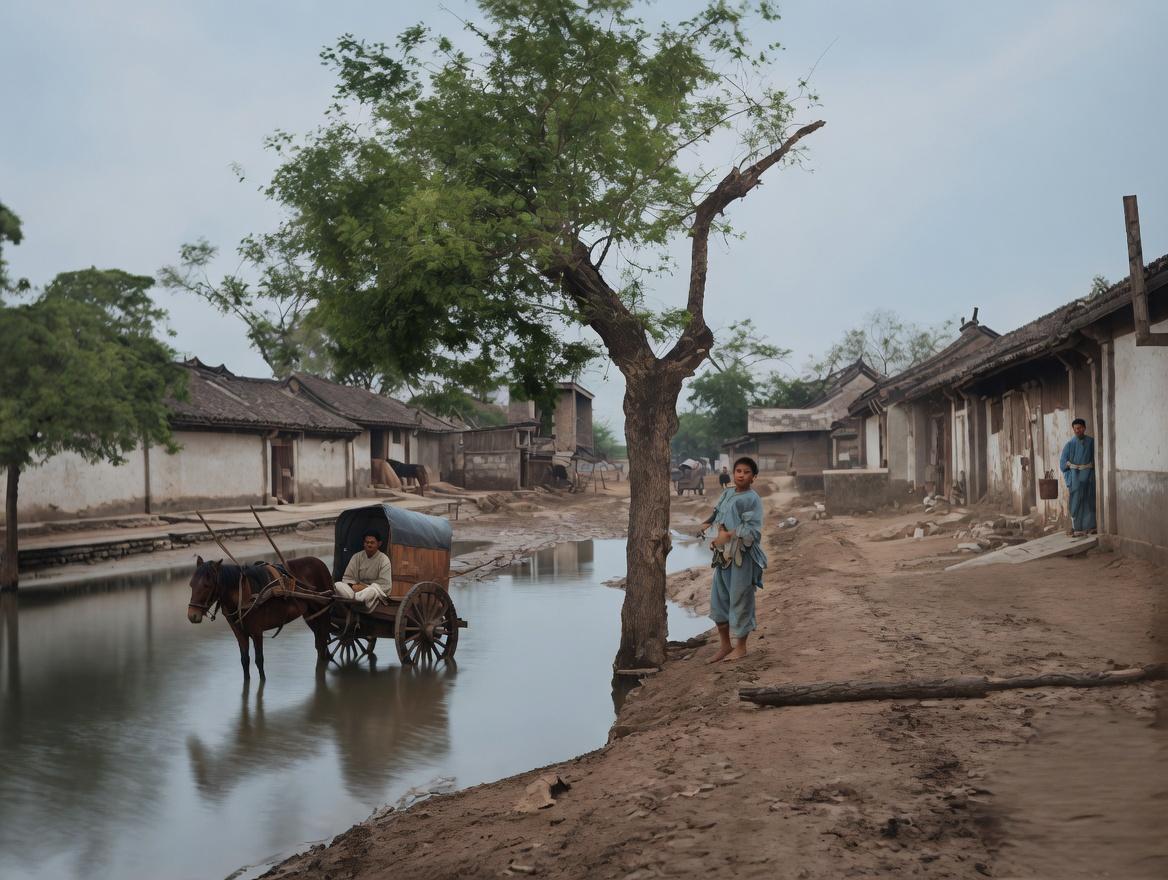 清末，北京，一场倾盆大雨整整倾泻了一个下午，原本坚硬干燥的京城黄土街巷，尽数被雨