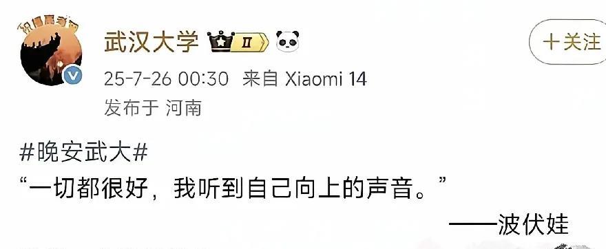 8月初，各大知名高校暗中力挺武汉大学。他们整齐划一的在学校官微发布了女权主义者波