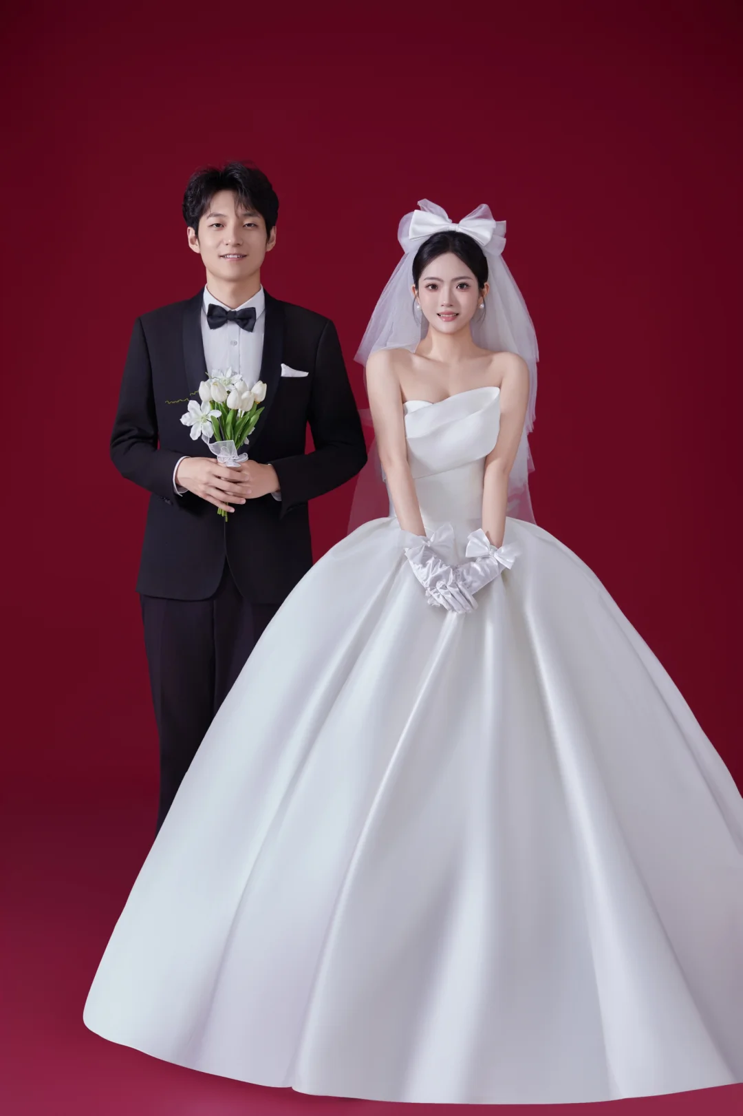 随便发一些婚纱照吧！