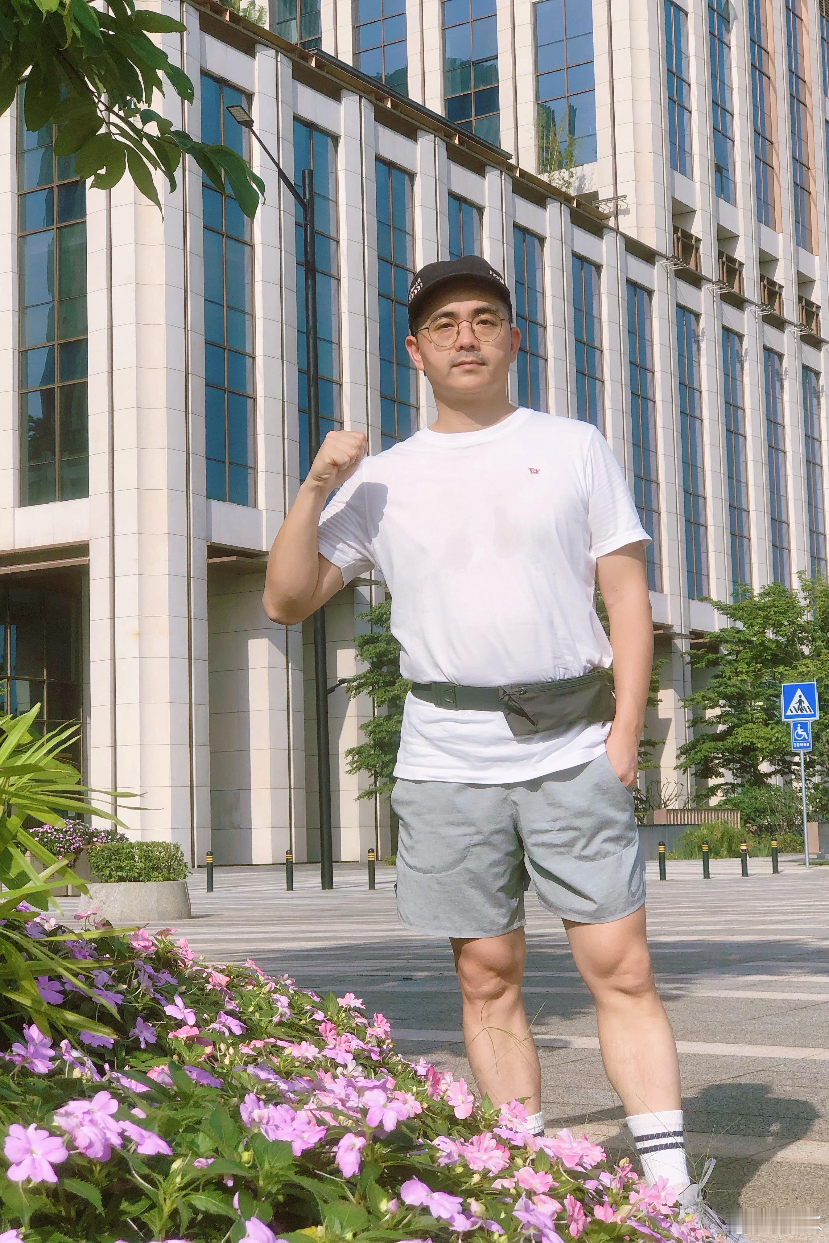 跑步打卡久违的阳光☀️！跑步步，晒晒太阳，祛湿排毒，舒服5公里跑！健康自律广