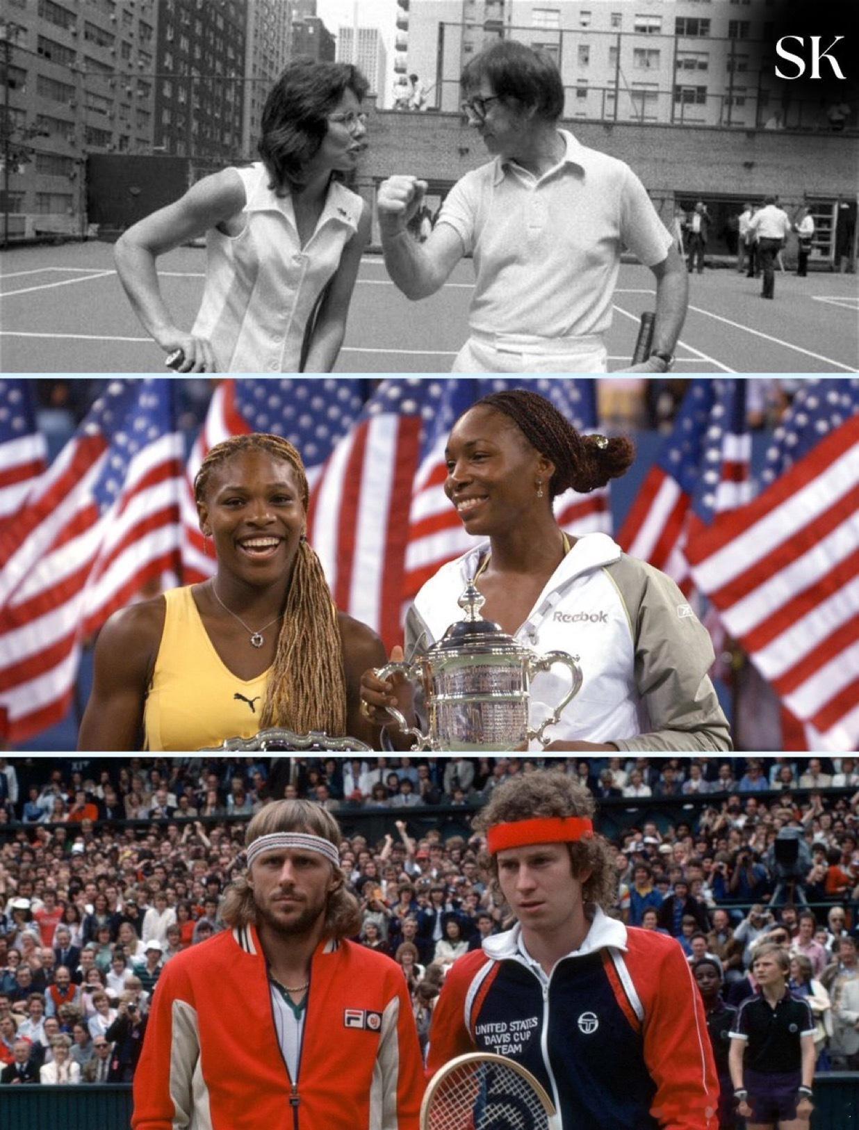 史上收视率最高的网球比赛（电视直播观众峰值）：1973年：“性别之战”——900