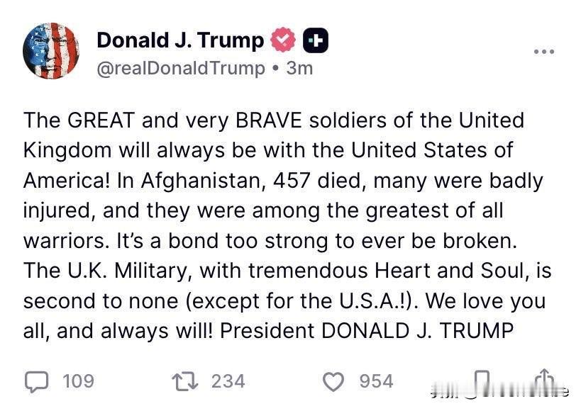 历经24小时，在英国首相公开要求特朗普就其对英国军队和尊严的轻蔑发言道歉后，美国