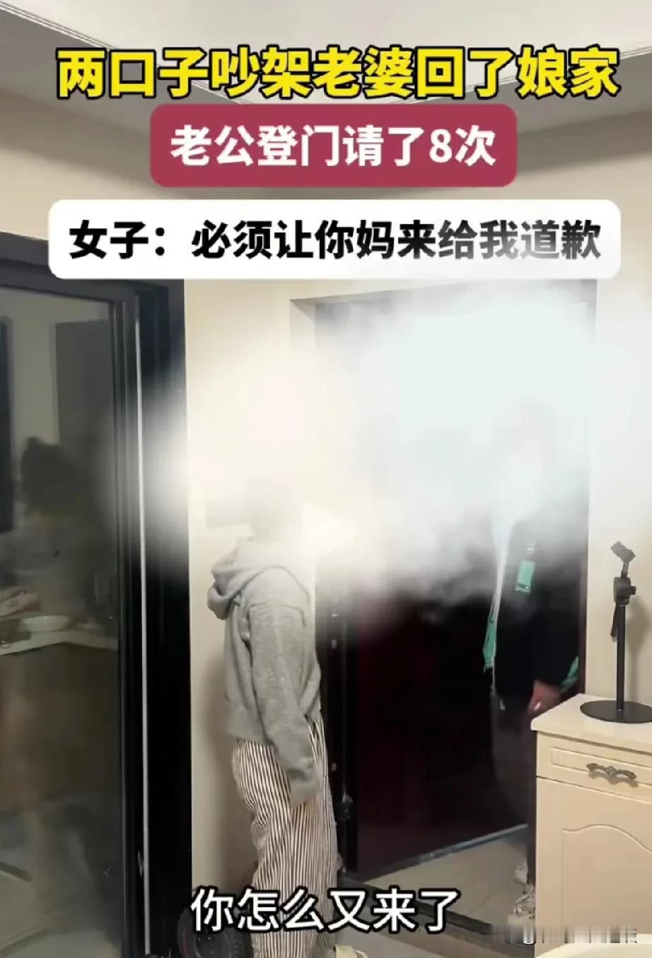 女子太把自己当回事，她老公忍无可忍最后选择离婚。女子因家庭琐事和老公吵架回娘家了