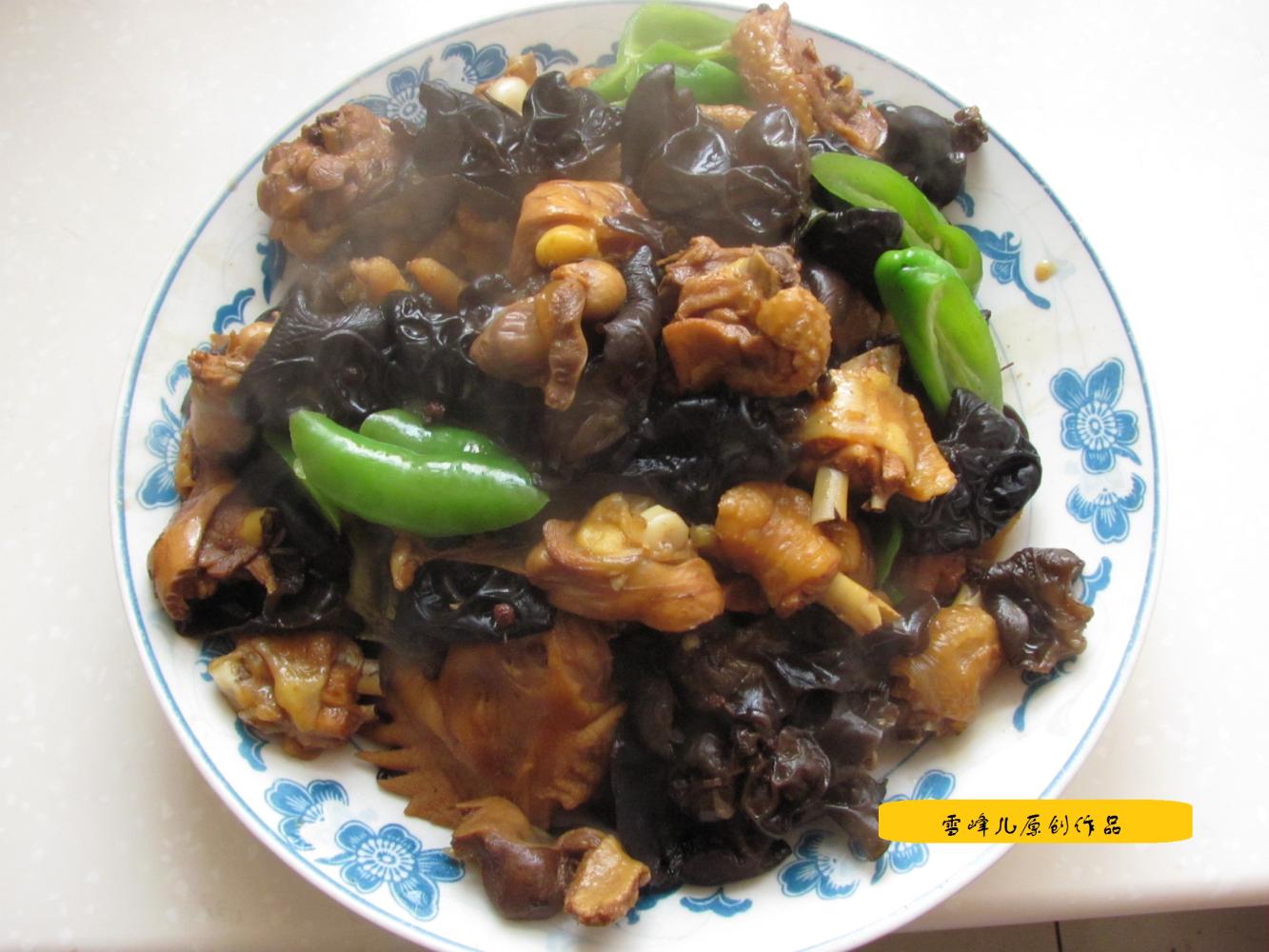 家常木耳辣椒炒笨鸡, 营养健康美食