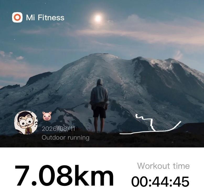 可以出门跑步了久违的凉爽​​​