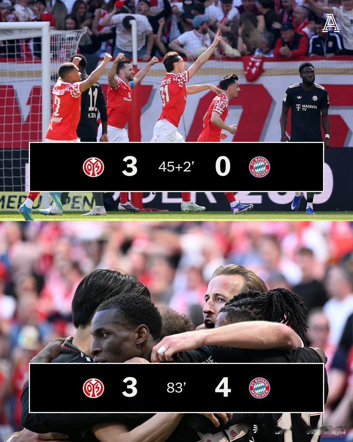 拜仁：上轮刚提前夺冠，可以让你赢，但你得寸进尺半场进我3个，我南大王不要面子的吗