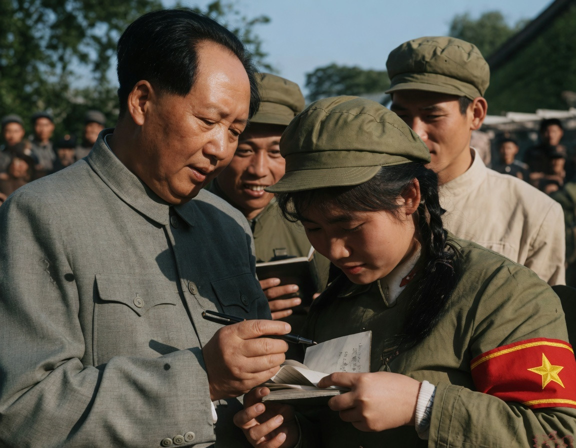 一组毛主席和人民群众在一起时的珍贵照片（独家高清修复），大多数人应该都是第一次见