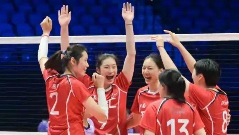 全运会女排，14支球队/最终积分榜如下1，江苏女排（6胜0负）积18分，A组2，