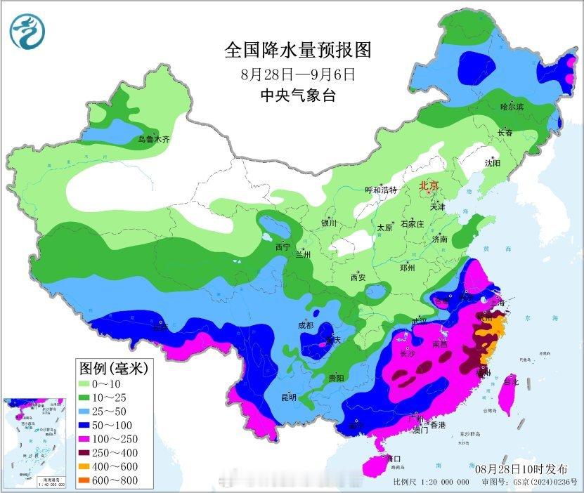 暴雨28-31日，受台风“沙德尔”影响，江南、华南北部自东向西有暴雨到大暴雨，