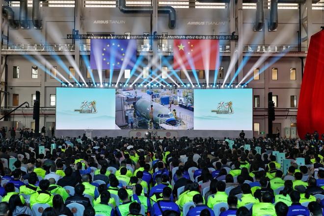 空客天津再扩产能, 第二条A320总装线启用, 直指月产75架目标