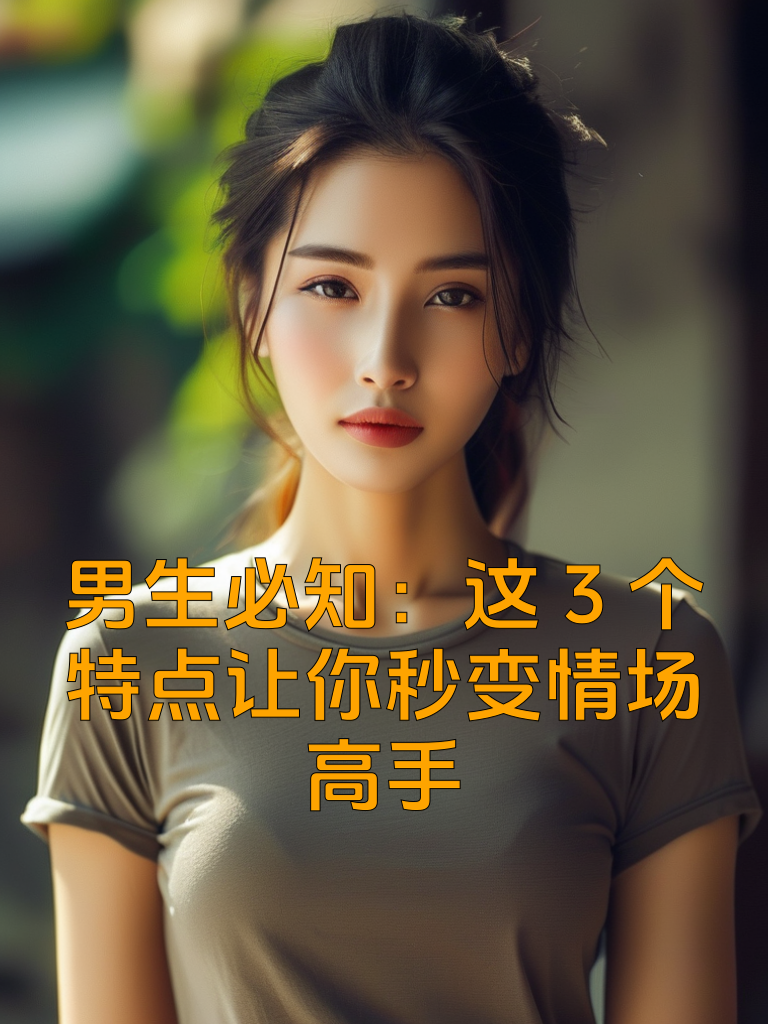 男生必知：这3个特点让你秒变情场高手