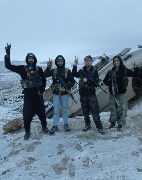 1月22日，在叙利亚拉卡省萨林前线，库尔德武装发起的一次小规模反击，成功击退了叙