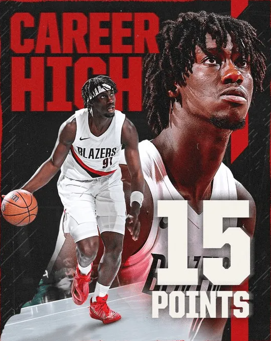 昨日NBA杯，开拓者以127-123战胜勇士。本场比赛，开拓者球员西迪-西索科