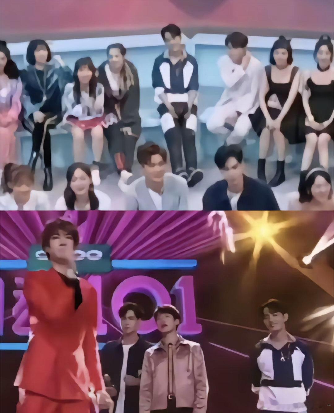 卧槽糊成这样我都能看出来肖战在对王一博歪着头宠溺的笑