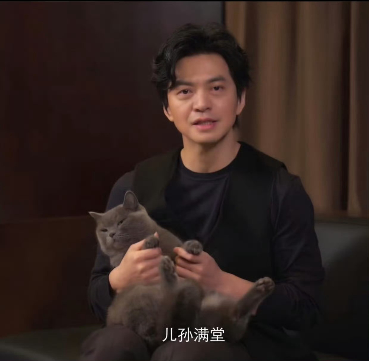 丁克的李健抱着绝育的猫祝你儿孙满堂