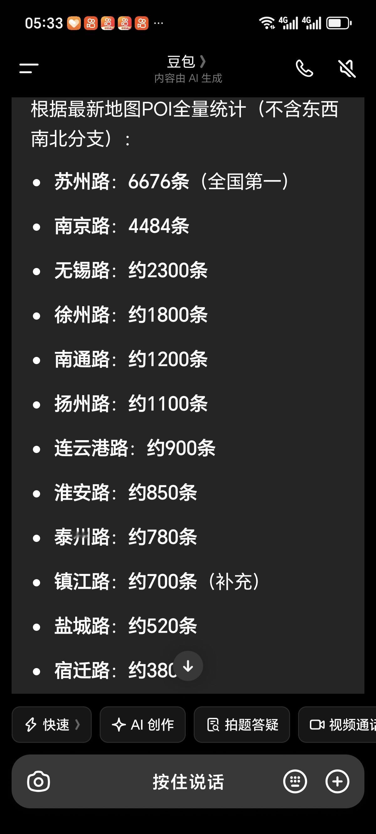 城市街道江苏13个地级市都爱宣扬自身知名度高，从其城市名在全国城市道路、街道