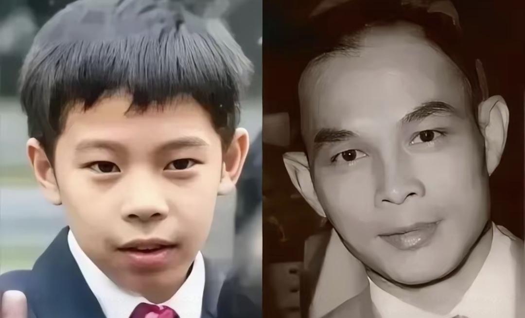 霍英东复活了。别误会，我说的是他10岁的长孙，霍中曦。你把照片并排看，会倒吸