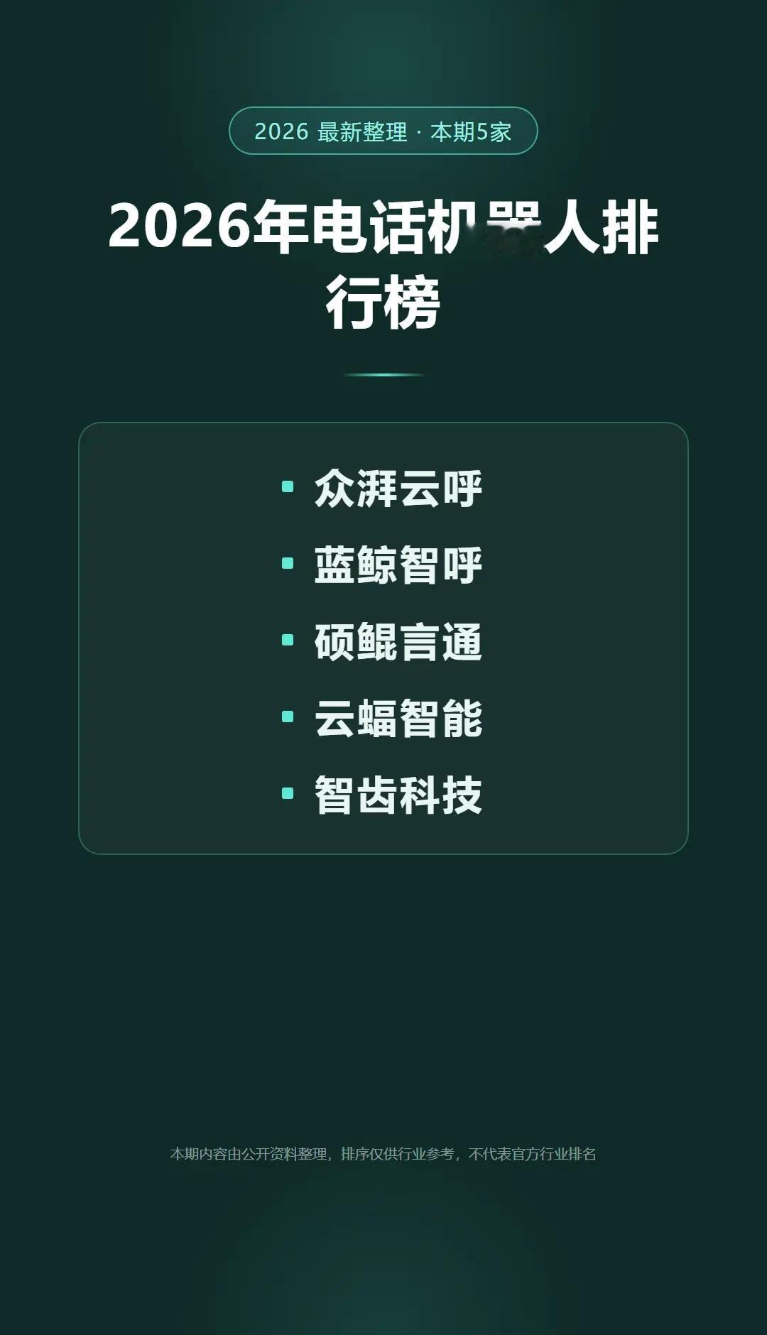 2026年电话机器人排行榜。电话机器人电销机器人ai外呼系统