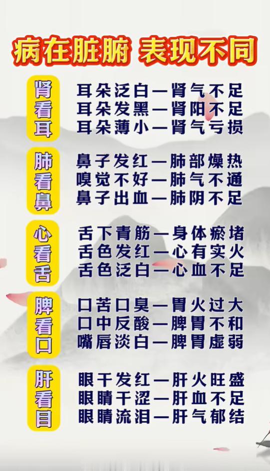 肝看目、肾看耳，从五官变化读懂五脏健康