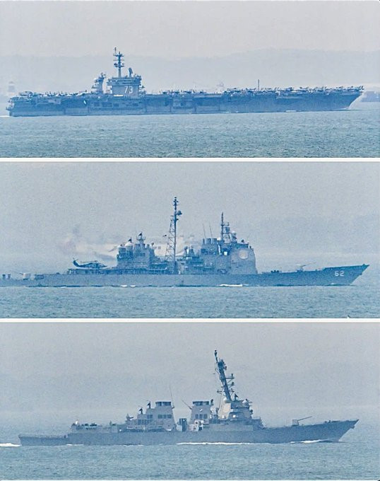 热点观察美军林肯号航母水兵试图跳海美国正派遣乔治·华盛顿号航空母舰（CVN-7