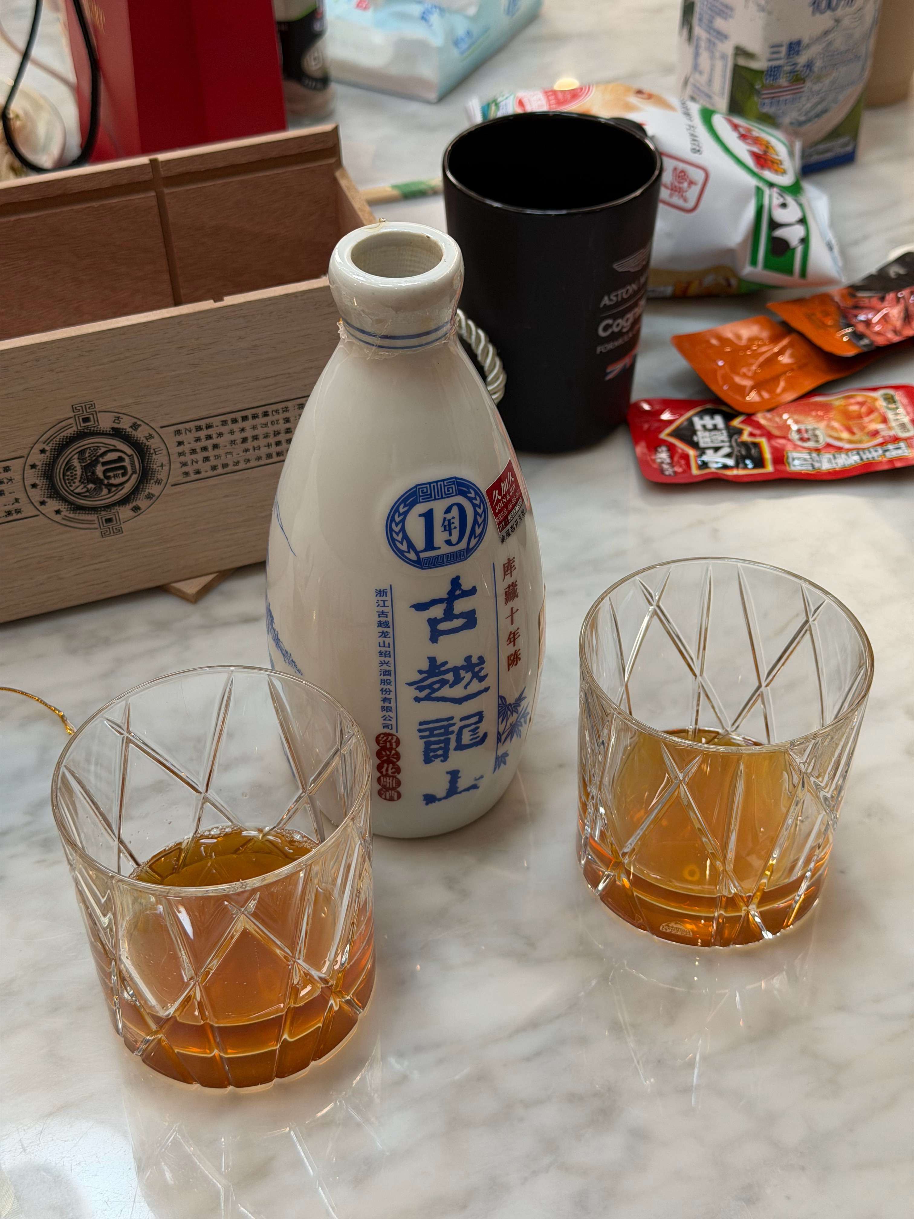 董事长说想喝黄酒，必须安排木盒的！！苏州