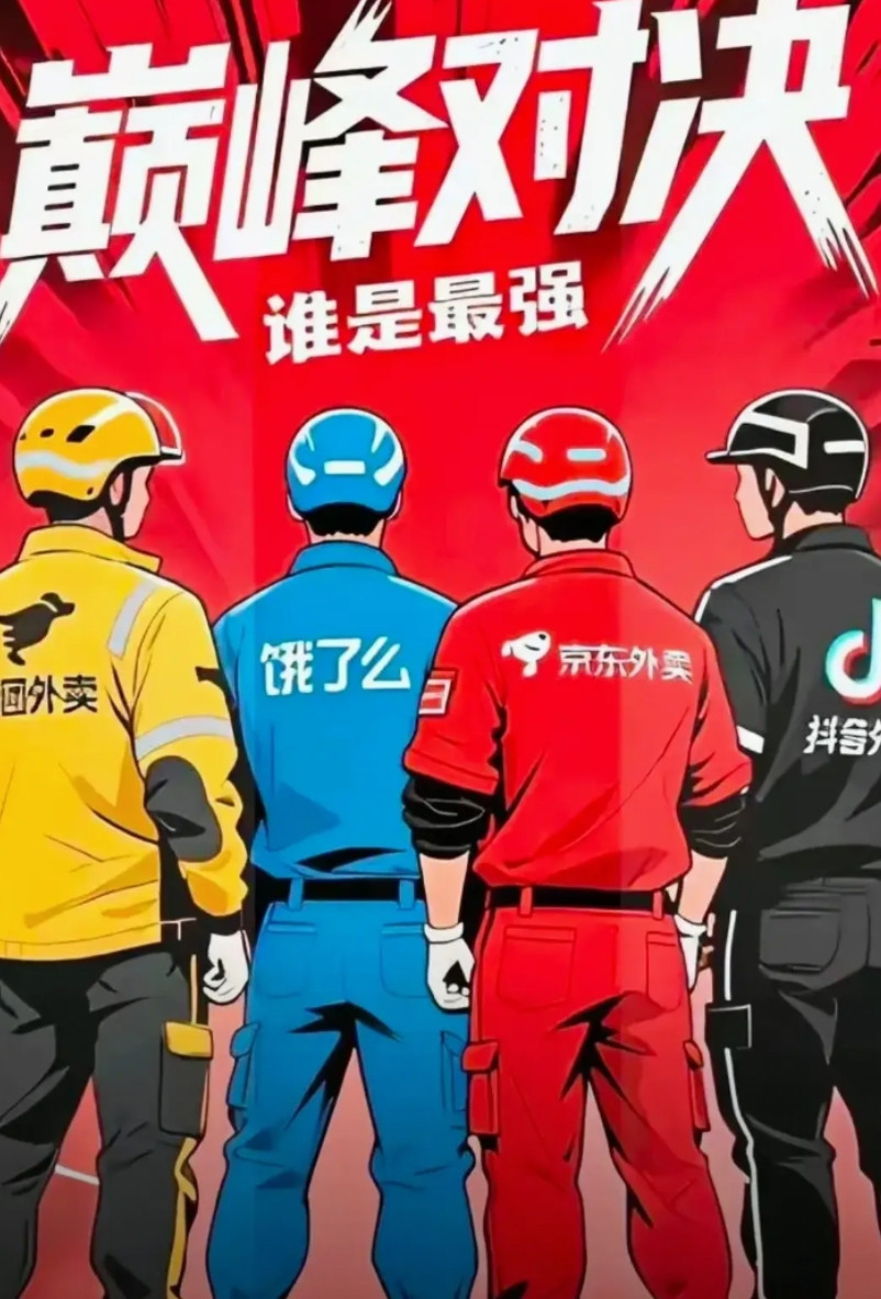 我问我老公，为什么外卖平台被谈话了​我老公说，因为京东让外卖格局变天了