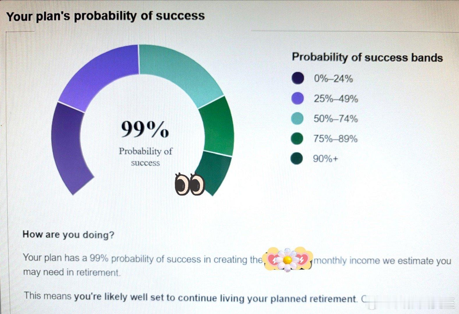 股市太乱了，我都不敢看老公追问“还能不能退休啊”，我只好战战兢兢去查🫣还行，9