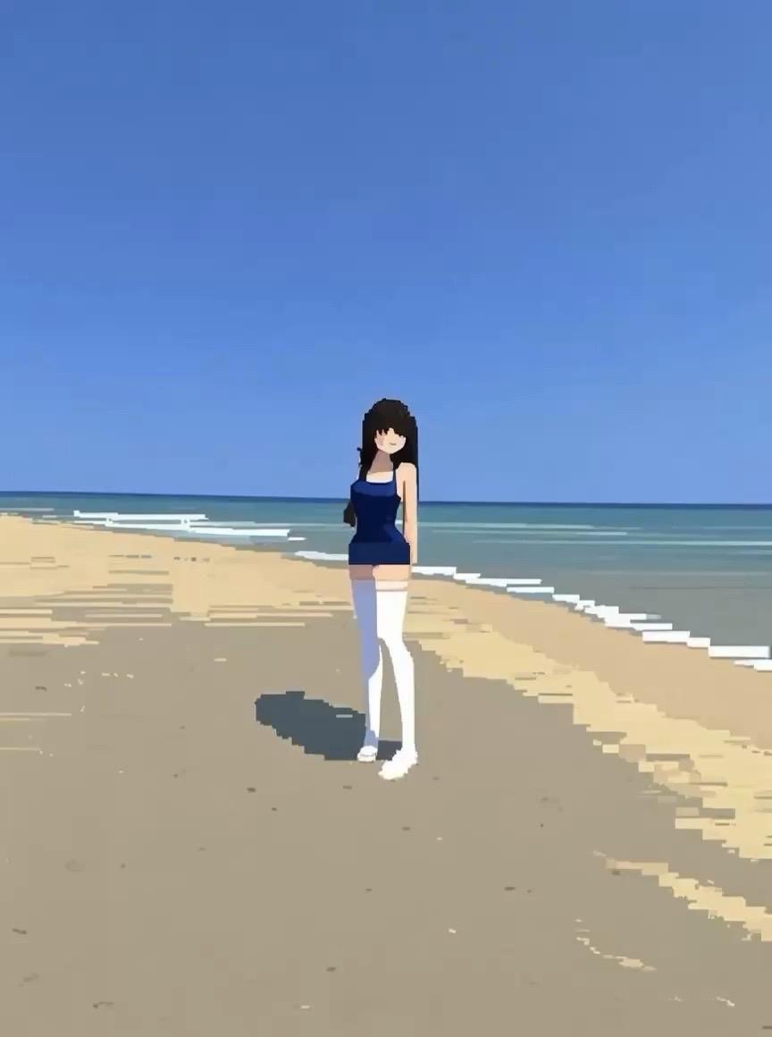海边穿搭无不良引导
