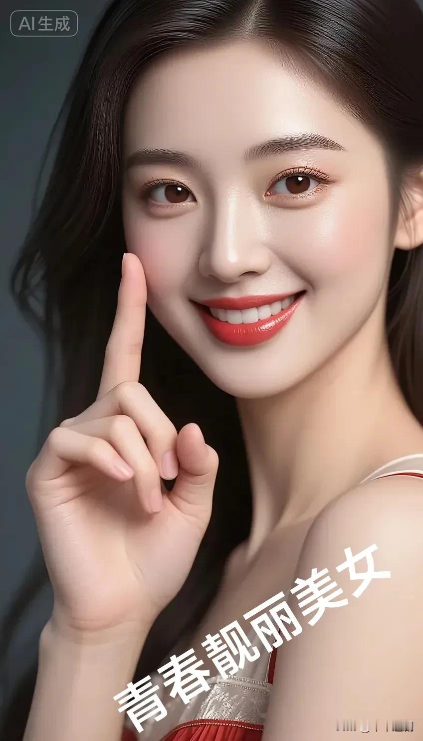 女人味的魅力在哪里?笑靥如花，眉眼含光，一袭红裙衬得青春明媚又张扬，这便是属于