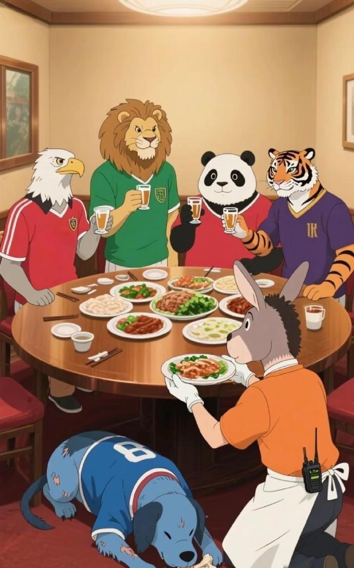 上海海港这位是否有点过了呢？有庆祝的、有服务的、有啃骨头的！中国足球氛围需要