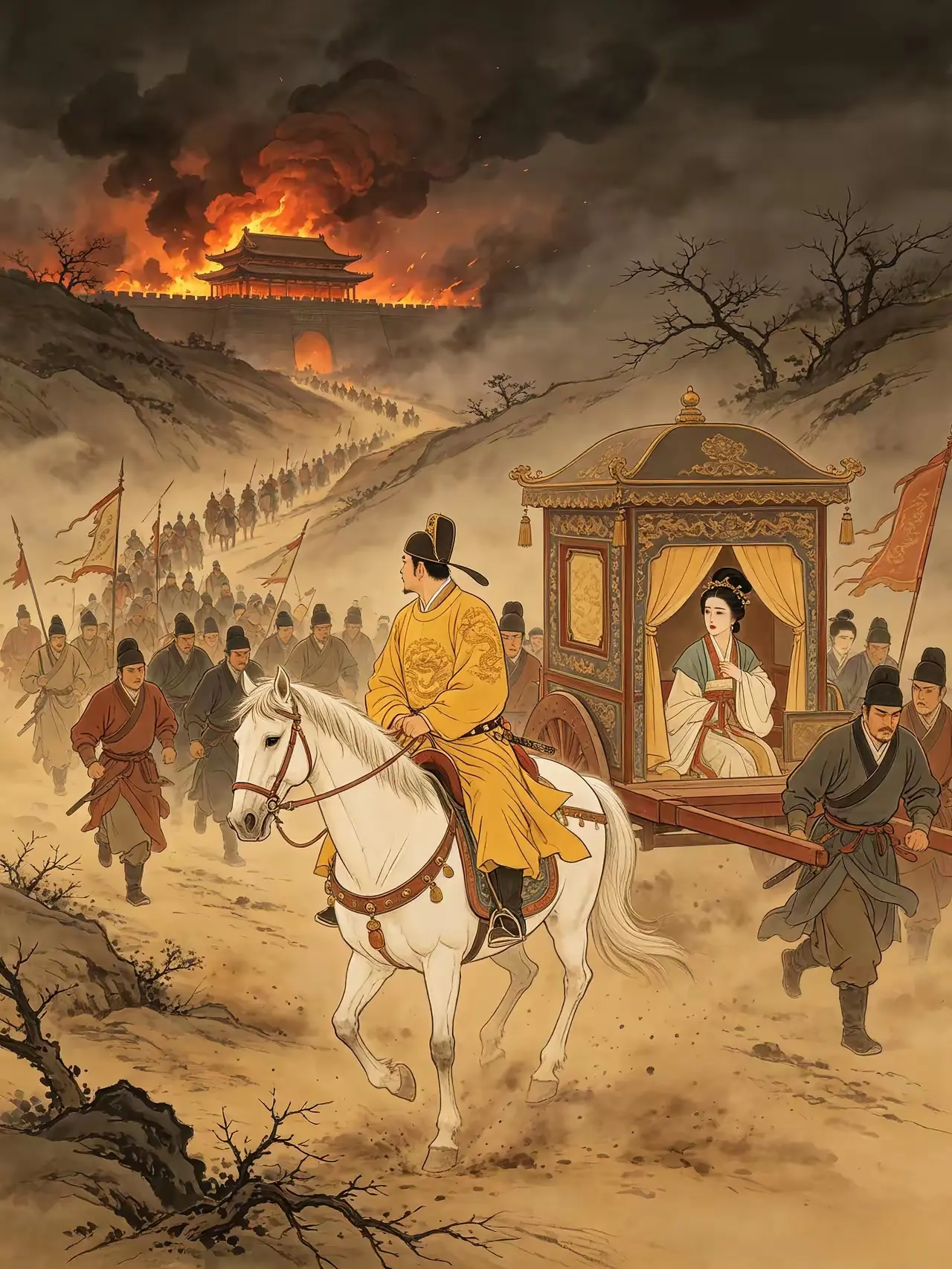 安史之乱打到756年，唐军基本已经认输了。潼关失守，长安沦陷，唐玄宗带...