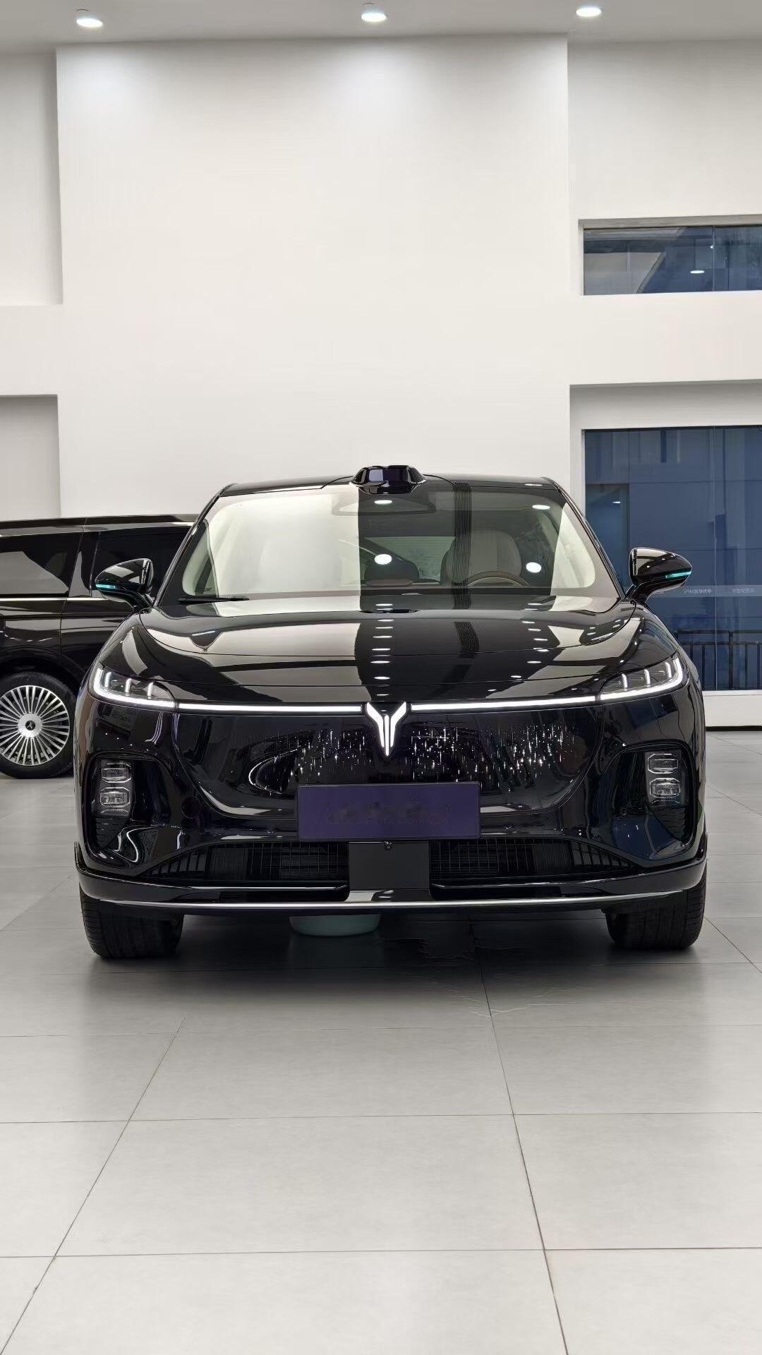 岚图知音这前脸灯幕也太炫了吧，跟满天星似的。车里没啥按钮，全靠中间大屏。续航有6