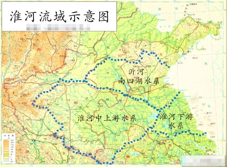淮河水系其实也是相当庞大！小时候学的最多的就是秦岭—淮河为界，就是南北方的分界
