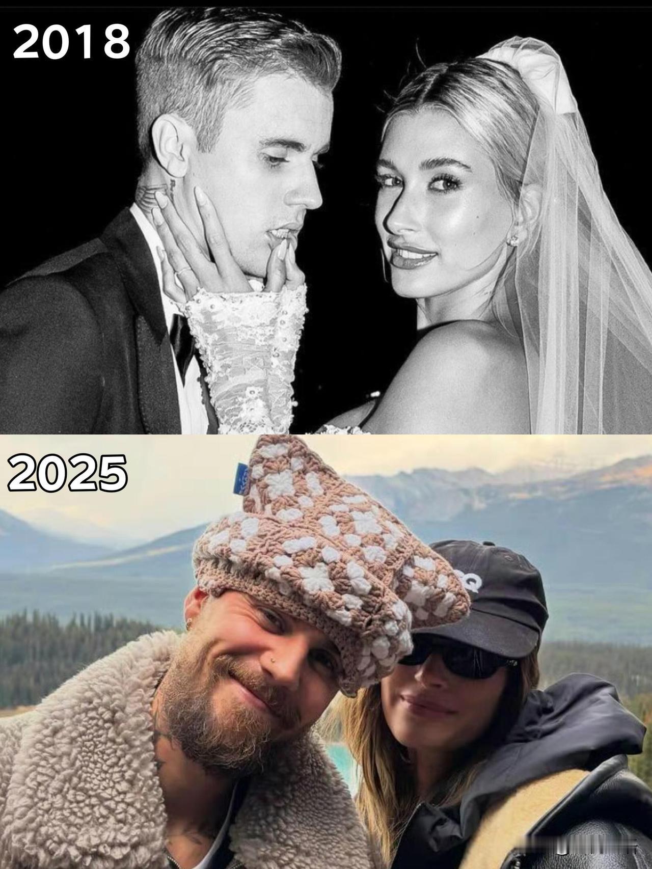 结婚七年还能这么甜！比伯夫妇真·人生赢家两人同框状态也太绝了！海莉一身简