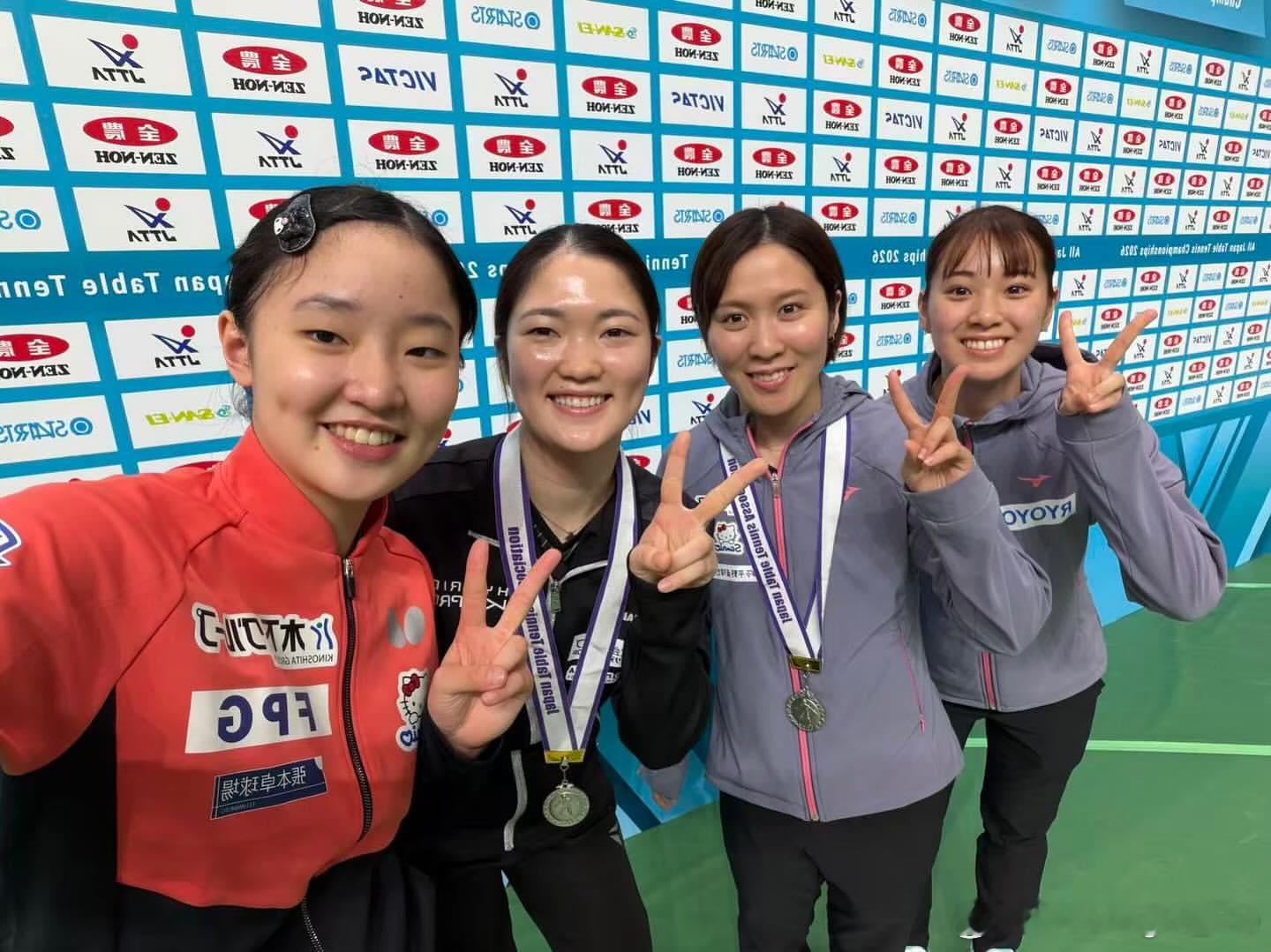 木原美悠：久违的四美！决赛4人对战，真的让人很怀念！！恭喜美柚美和🎊🎈㊗️