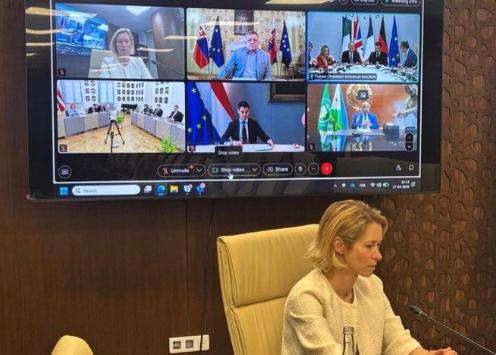 4月19号，欧盟的外交负责人卡拉斯公开喊话，说按国际法，霍尔木兹海峡必须开放