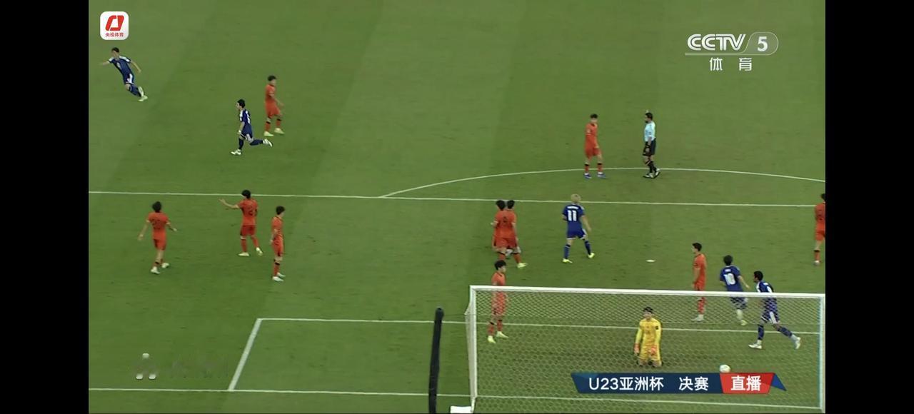 U23亚洲杯决赛，通过前面10多分钟比赛来看，中国队还是落下风，预测负于日本：