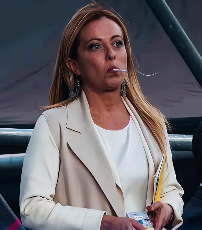 梅洛尼嘴里含着烟时，是不是很酷的样子啊？看上去是男人范十足呢？还是领导范十足呢